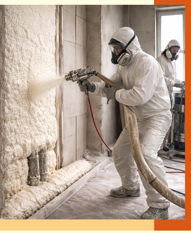 Напыление пенополиуретана в Сосновом Бору от 7619 руб./м2 — услуги и монтаж ППУ | ТепломастерСнб