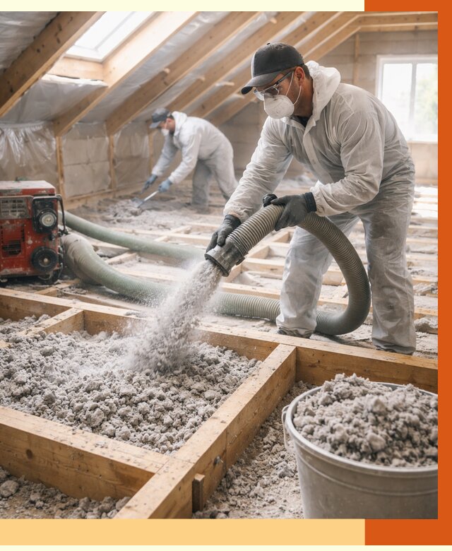 Утепление эковатой в Сосновом Бору от 2997 руб./м2 — монтаж и задувка | ТепломастерСнб