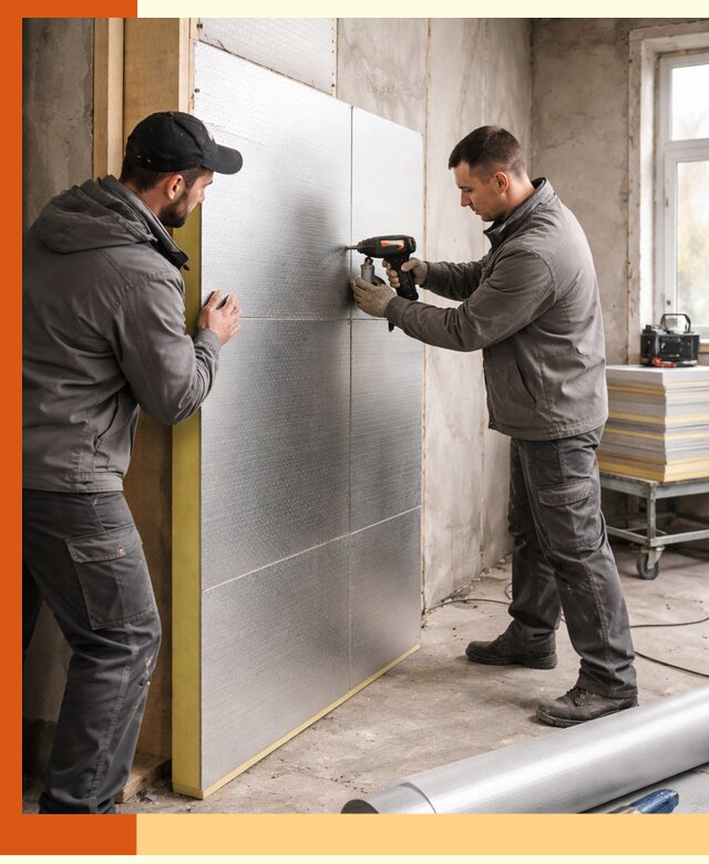 Утепление PIR панелями домов и зданий в Сосновом Бору