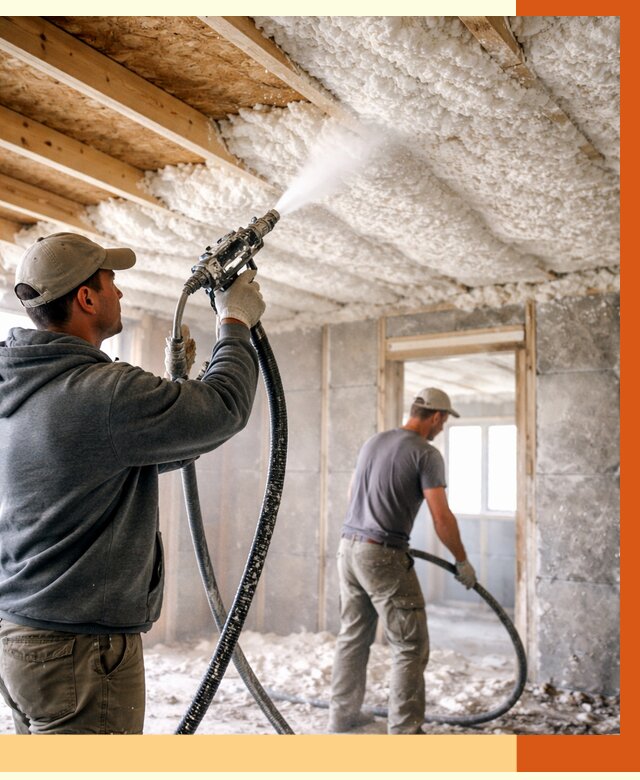 Утепление пеноизолом в Сосновом Бору от 1625 руб./м2 под ключ | ТепломастерСнб