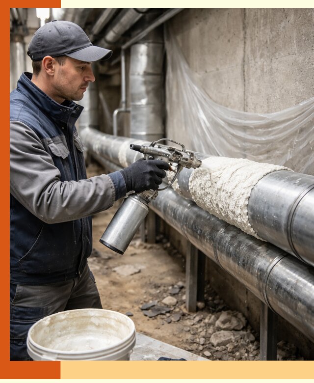 Утепление труб жидкой теплоизоляцией в Сосновом Бору