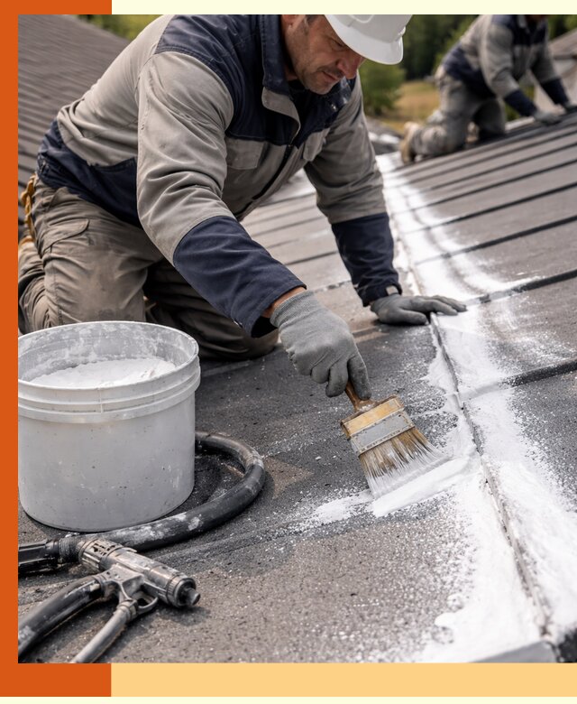 Утепление кровли жидкой теплоизоляцией в Сосновом Бору