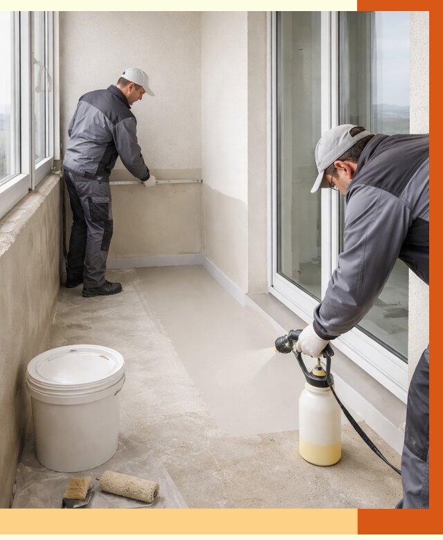 Утепление балкона жидкой теплоизоляцией в Сосновом Бору от 5841 руб./м2 | ТепломастерСнб