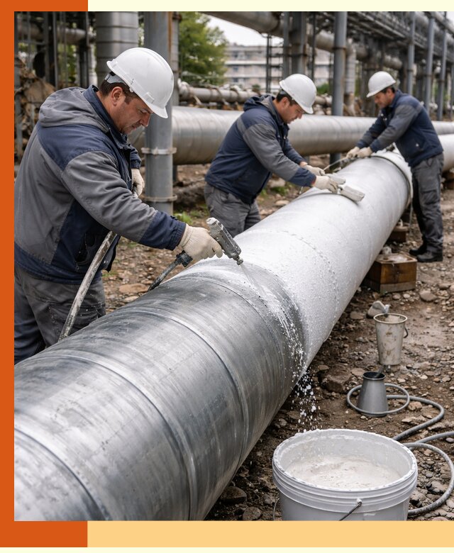 Утепление теплотрассы жидкой теплоизоляцией в Сосновом Бору