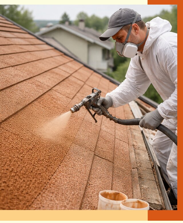 Утепление кровли жидкой пробкой в Сосновом Бору от 2743 руб./м² под ключ | ТепломастерСнб