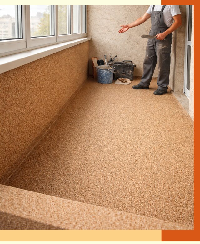 Утепление балкона жидкой пробкой в Сосновом Бору от 3708 руб/м² под ключ | ТепломастерСнб