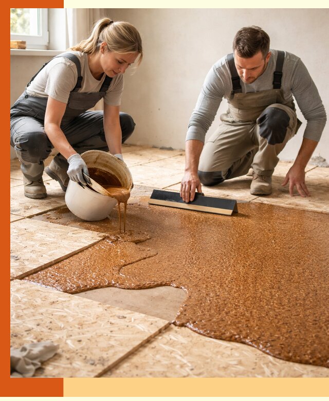 Утепление пола жидкой пробкой в Сосновом Бору для квартир и домов