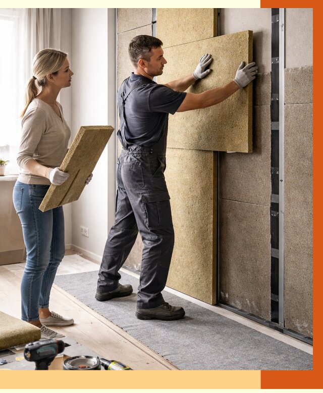 Профессиональная шумоизоляция квартиры в Сосновом Бору от 7619 руб. за м2 | ТепломастерСнб