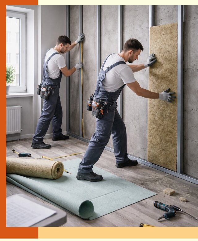 Шумоизоляция квартиры под ключ в Сосновом Бору — профессионально и гарантированно