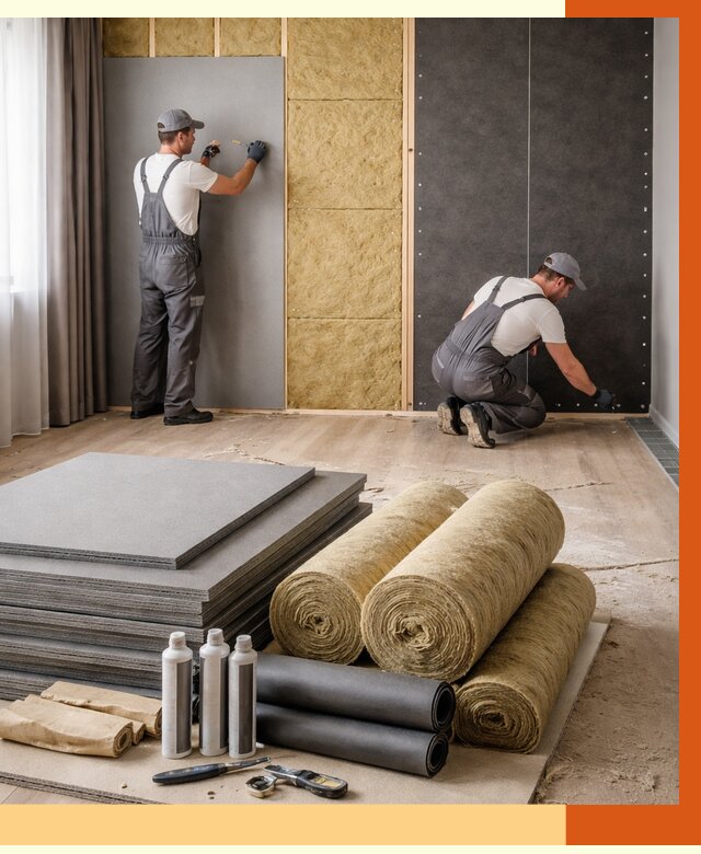 Шумоизоляция дома в Сосновом Бору от 4571 руб/м2 — комплексная звукоизоляция под ключ | ТепломастерСнб