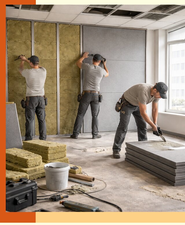 Профессиональная шумоизоляция офисов в Сосновом Бору для комфорта сотрудников