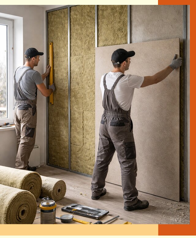 Шумоизоляция стен в Сосновом Бору от 4571 руб/м2 — звукоизоляция стен под ключ | ТепломастерСнб