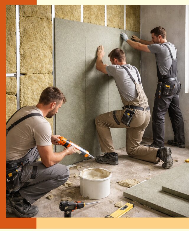 Профессиональная шумоизоляция стен в Сосновом Бору для квартир и домов