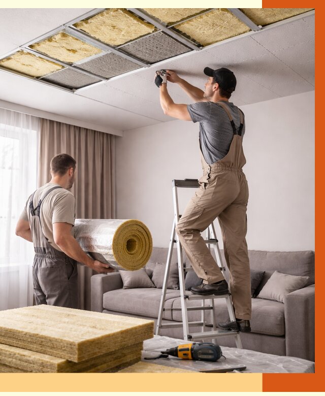 Шумоизоляция потолка в Сосновом Бору от 2286 руб. под ключ | Профессионально — ТепломастерСнб