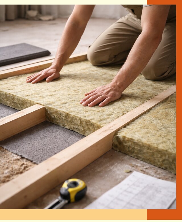 Шумоизоляция пола в Сосновом Бору от 1270 руб./м² — профессиональная звукоизоляция | ТепломастерСнб