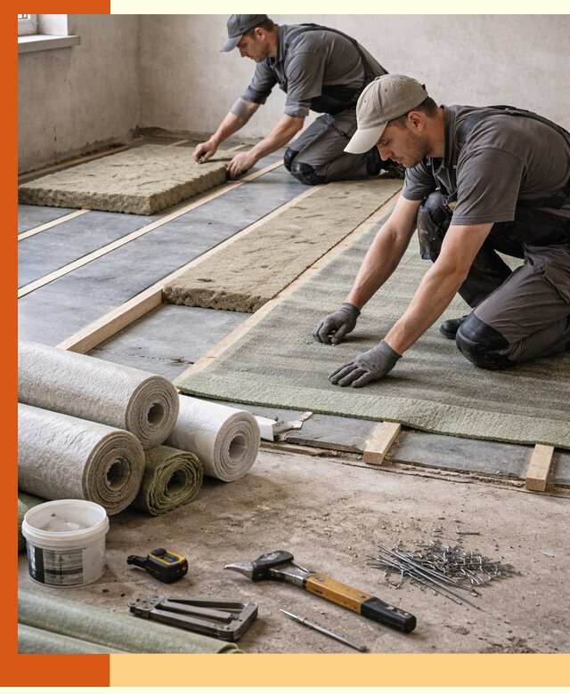 Шумоизоляция пола в Сосновом Бору — профессиональная звукоизоляция помещений