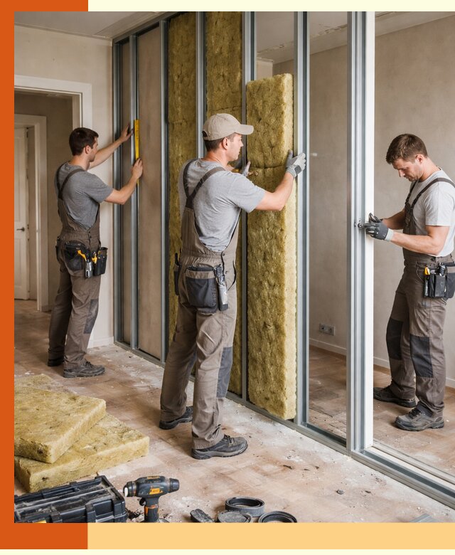 Шумоизоляция межкомнатных перегородок в Сосновом Бору эффективно и надёжно