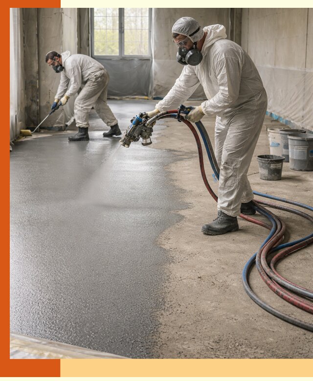 Гидроизоляция полимочевиной полов и конструкций в Сосновом Бору