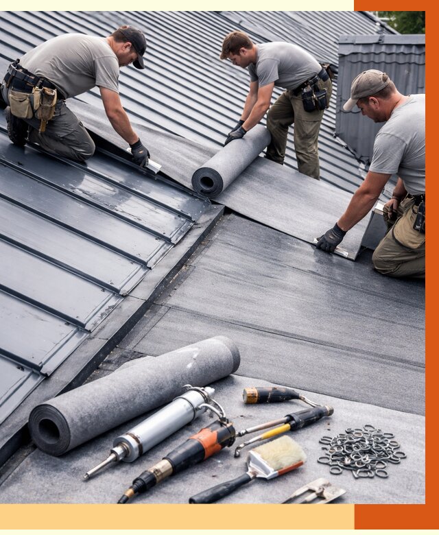 Гидроизоляция металлической кровли полимочевиной в Сосновом Бору от 8634 руб. | ТепломастерСнб