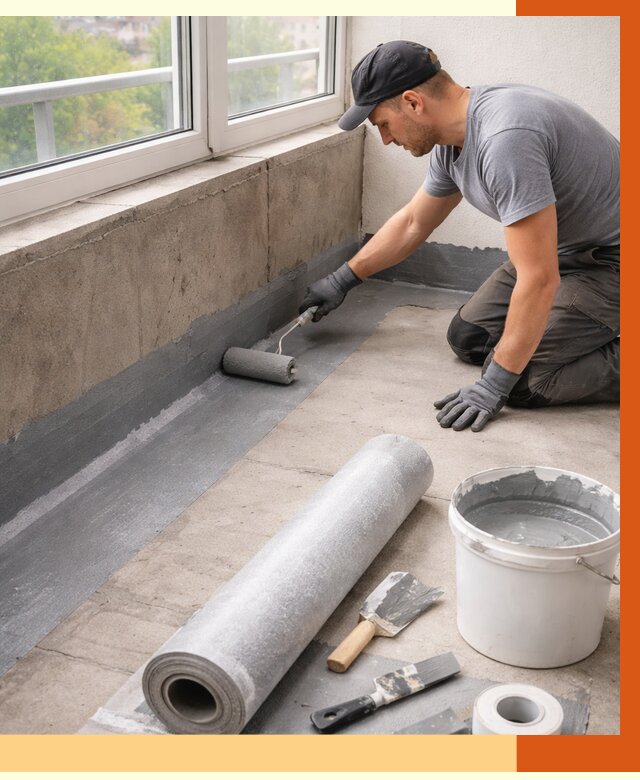 Профессиональная гидроизоляция балкона в Сосновом Бору от 4266 руб. | ТепломастерСнб