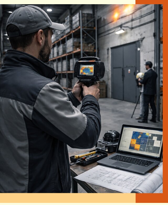 Тепловизионное обследование склада в Сосновом Бору от 6603 руб. | ТепломастерСнб