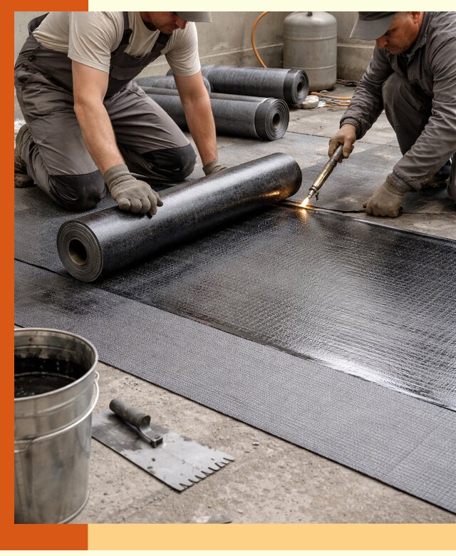 Монтаж гидроизоляционной мембраны в Сосновом Бору для зданий и конструкций