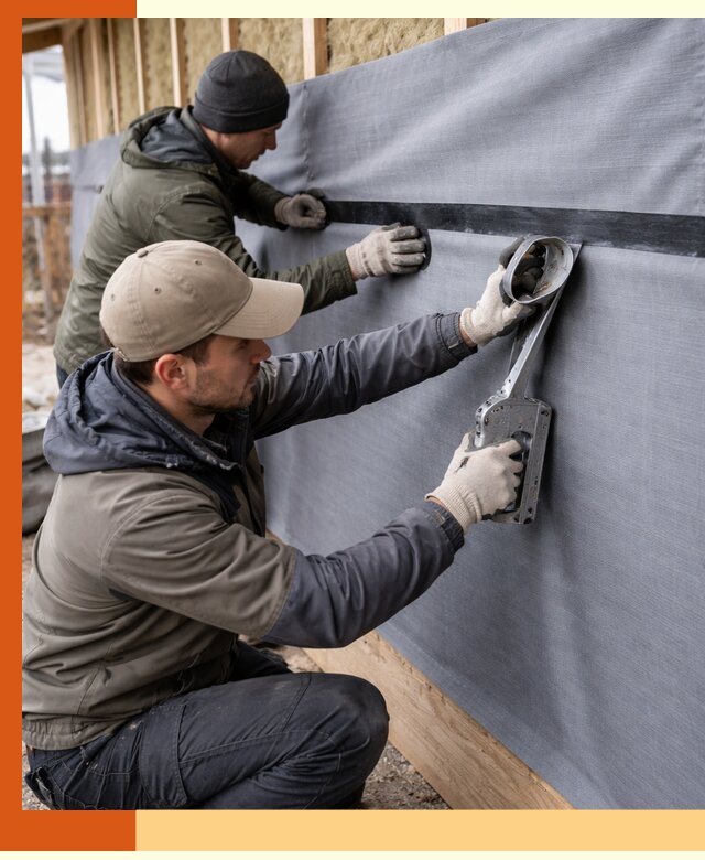 Монтаж ветроизоляции зданий и конструкций в Сосновом Бору